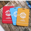 Custom soft pvc promotional name luggage tags